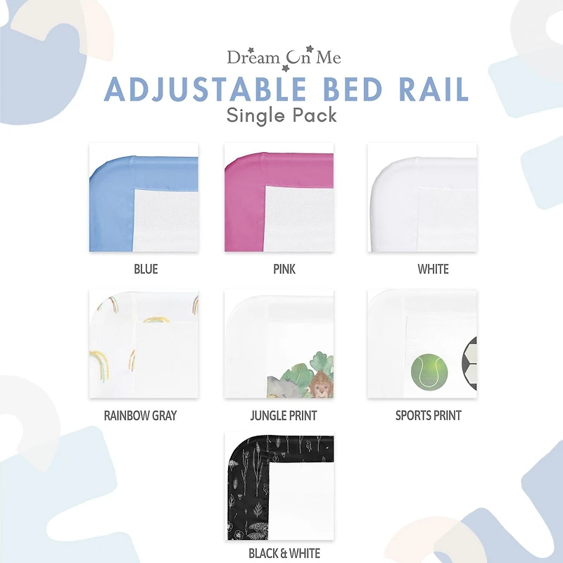 Dream On Me Adjustable Mesh Bed Rail,  Model #444