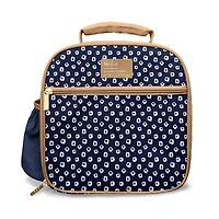 Fit + Fresh Townsend Lunch Bag Kit with Containers, Navy Polka Dots., TOWNSEND KIT DB
