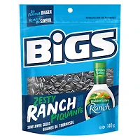 BiGS HIDDEN VALLEY Zesty Ranch Flavour Sunflower Seeds - High in Fibre - No Artificial Colours or Flavours