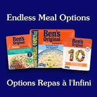 BEN'S ORIGINAL BISTRO EXPRESS riz à grains longs et riz sauvage aux fines herbes d'accompagnement, sachet de 250 g