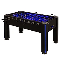 ATOMIC 58" Azure LED Light Up Foosball Table Black