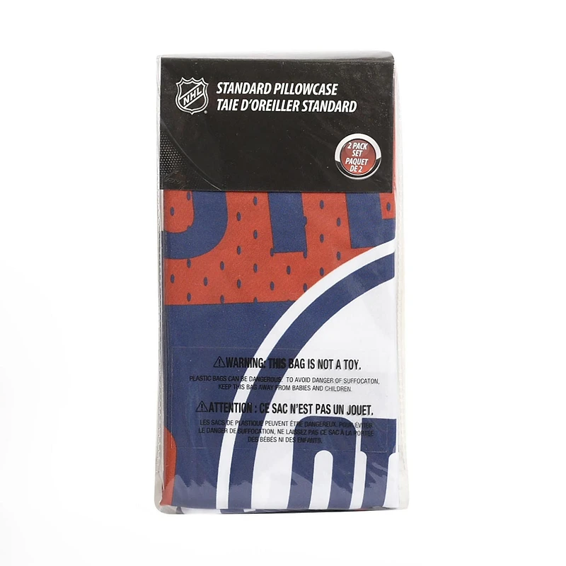 NHL Edmonton Oilers 2-Pack Pillowcases, 20" x 30"