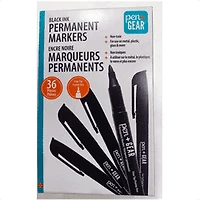Pen+Gear Permanent Markers, Fine Tip, Black, 36 Count, Pen+Gear Permanent Markers, Fine Tip, Black, 36 Count