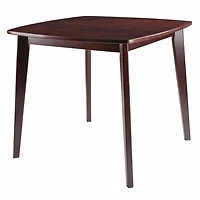 Winsome Pauline 3-Pc Set Table with Chairs, Walnut Finish