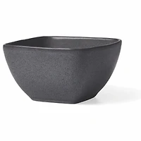 Better Homes & Gardens Dark Gray Square-Shaped Stoneware Cereal Bowl, Dinner bowl is 100% ceramic stoneware with a reactive glaze finish. Designed in a trendy shade of dark gray. Dishwasher and microwave safe.