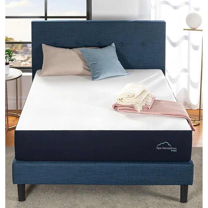 Matelas en mousse à mémoire de forme ferme Zinus Spa Sensations Cloud de 10 po Simple, double, grand, très Grand