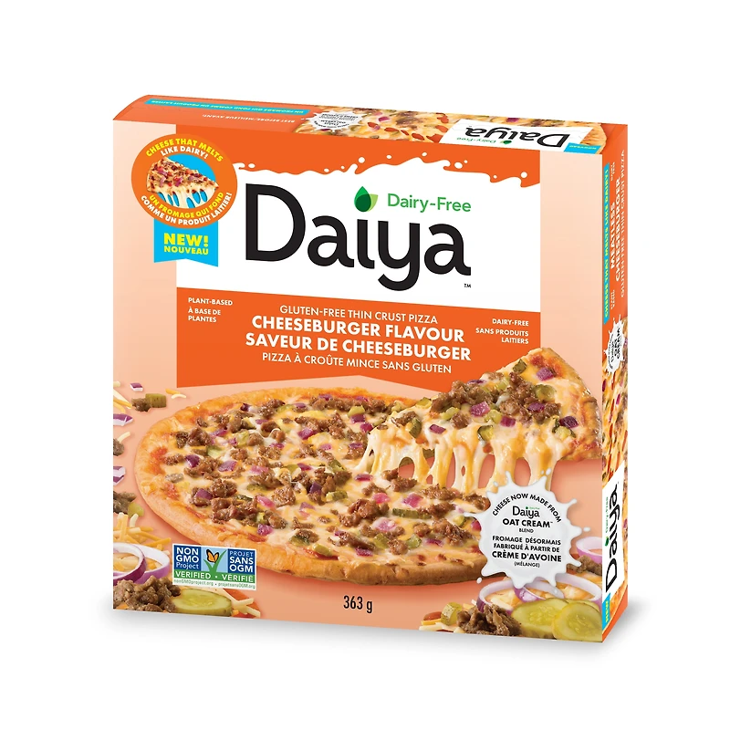 Daiya Dairy Free Gluten Free Cheeseburger Flavour Pizza, Vegan (Frozen), 363g