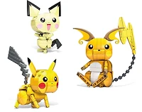 Mega Pokémon Trio Évolution Pikachu Comprend 621 pièces, 7+ ans