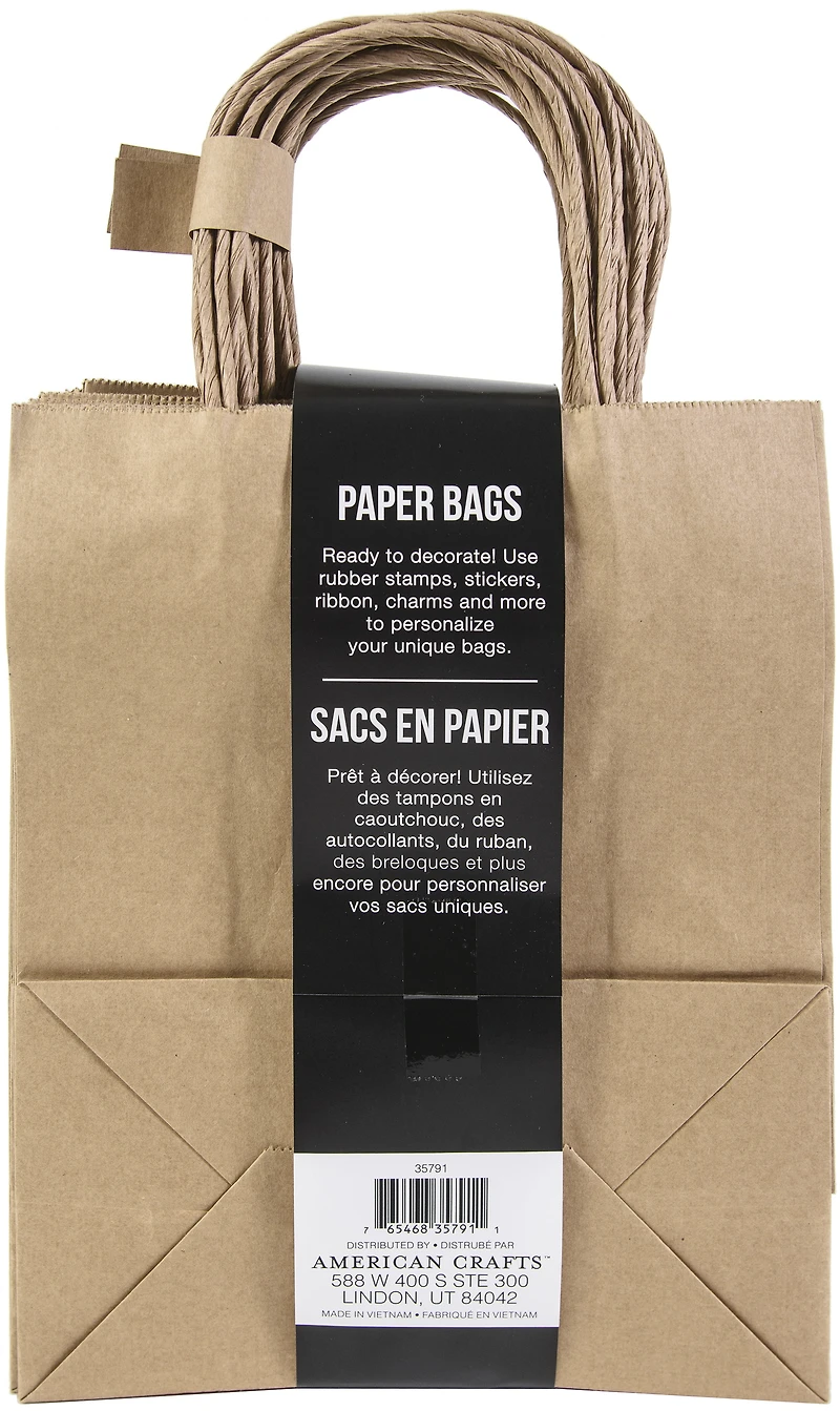 Grands sacs pour artisanat en papier kraft 13 Grand sac en papier kraft