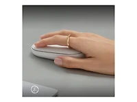 Logitech Pebble Mouse 2 M350s fine sans fil Bluetooth, portable, légère, boutons personnalisables - Blanc