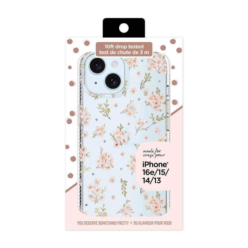 Petite Pink Floral - Premium Fashion Phone Case for iPhone 16e / iPhone 15 / iPhone 14 / iPhone 13, You deserve something pretty!
