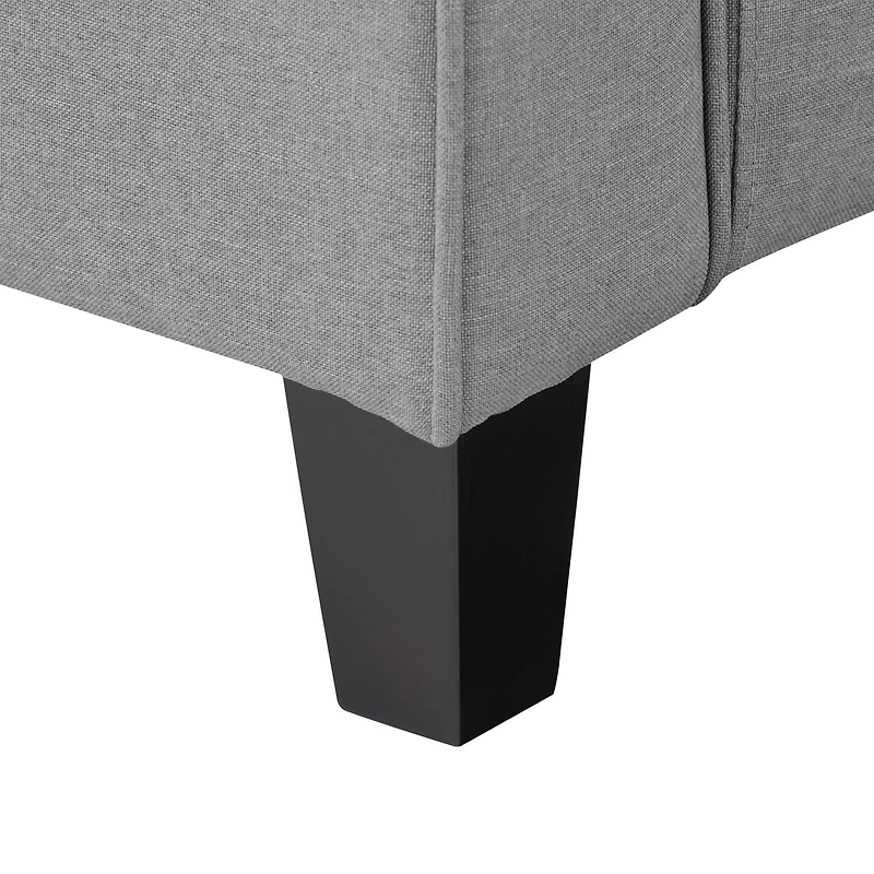 Canapé trois places rembourré en tissu aspect lin Georgia de CorLiving pour adulte