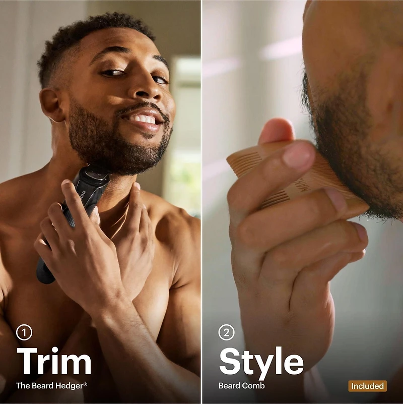 MANSCAPED® The Beard Hedger™ - Premium Men's Beard Trimmer with Beard Comb, Beard Trimmer