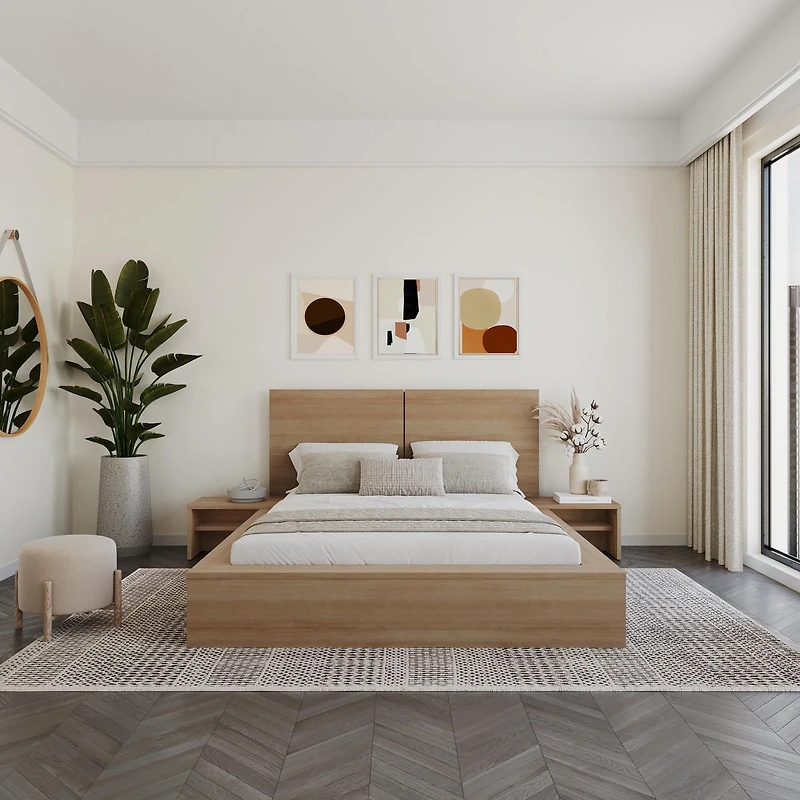 Ensemble de chambre à coucher Marcy 4 pièces avec lit