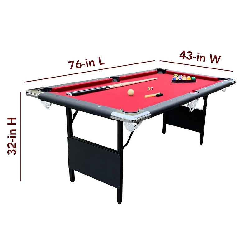 Table de billard portative Fairmont de 6 pi