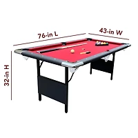 Table de billard portative Fairmont de 6 pi