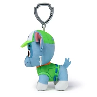 PAW Patrol: Rescue Wheels, 4-Inch Rocky Plush Toy, Miniature Stuffed Animals with Keychain Clip, Kids Toys for Boys and Girls 3+