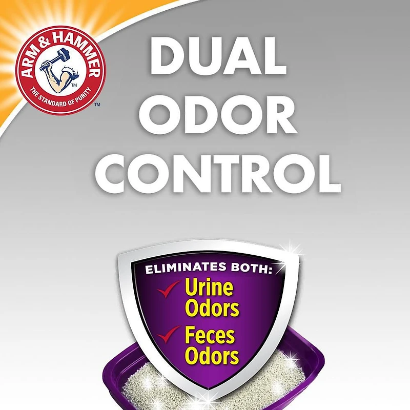 Arm & Hammer Double Duty Advanced Odour Control Clumping Cat Litter, 18 kg, 18 kg