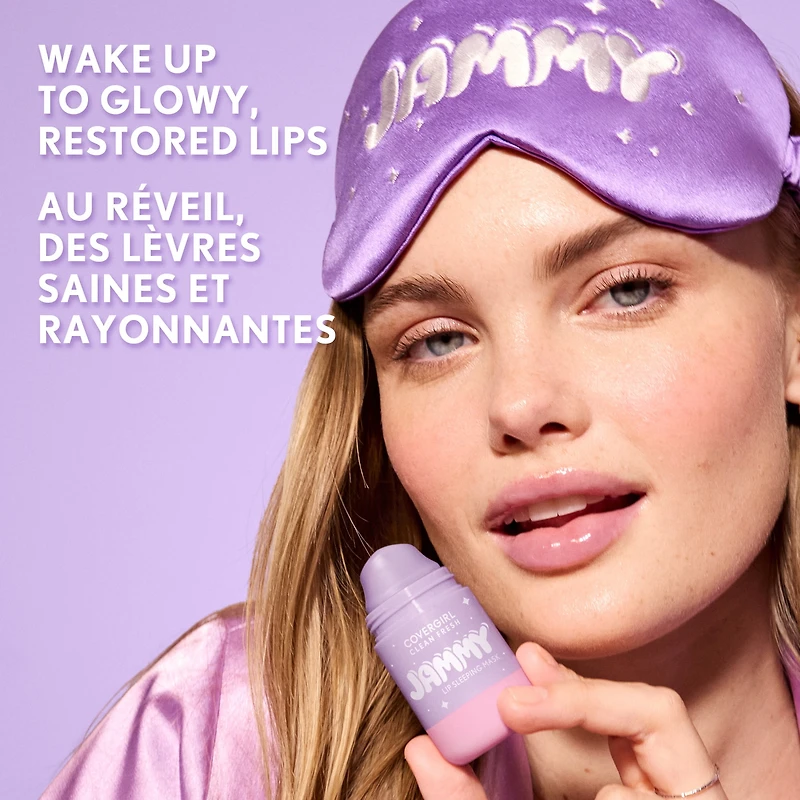 Masque Clean Fresh Jammy de COVERGIRL, 10 Whipped Lavender, formule crémeuse, à base d'huiles d'avocat et de pépins de raisin, applicateur sans contact, 7 g (0,24 oz)