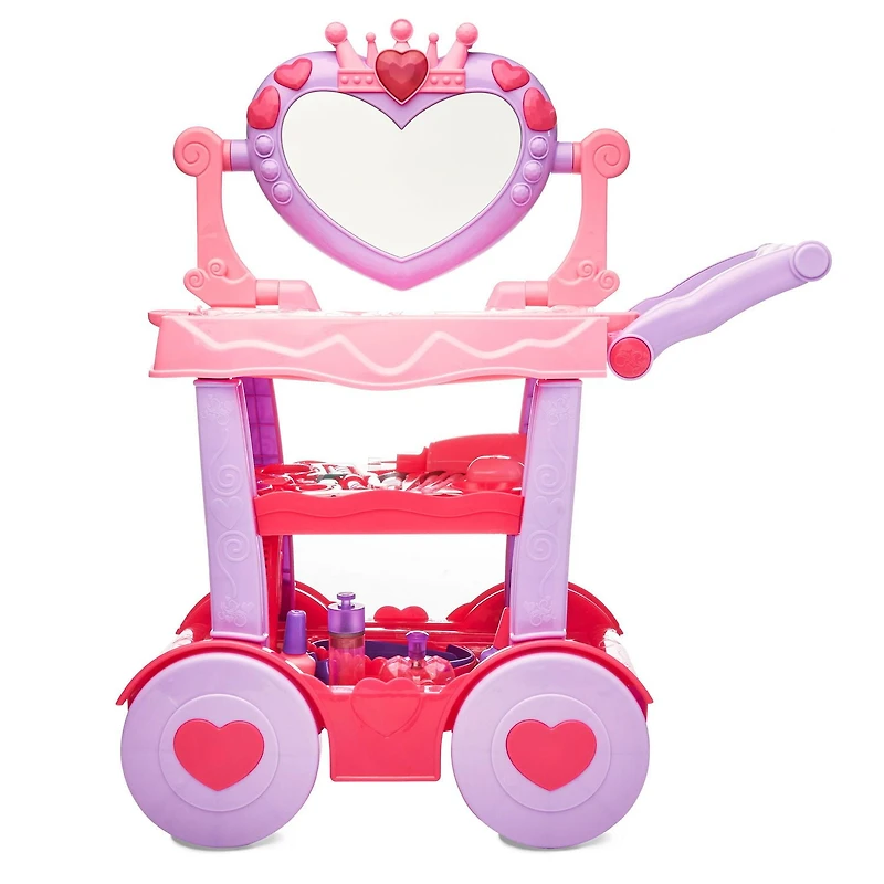 Centre de beaute sur chariot, lumière et son