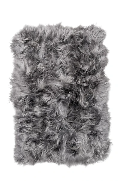 TAPIS 100% PEAU DE MOUTON ISLANDE CARRE PATCH 4'x6'
