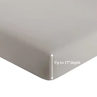 Literie Marina Decoration, 600 fils/cm², ultra douce, avec poche profonde, en coton percale à fibres longues, toutes saisons, couleur taupe