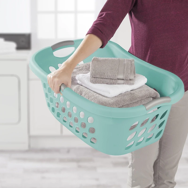 Panier à linge Sterilite de conception courbe en aqua 44 l