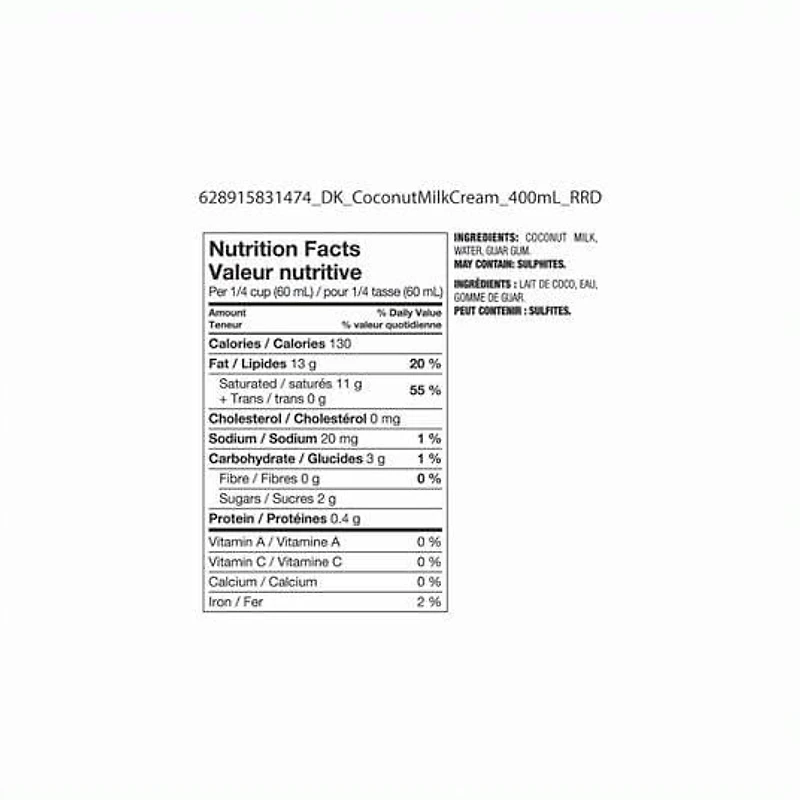 Delicious Kitchen Premium Coconut Cream, 400 mL