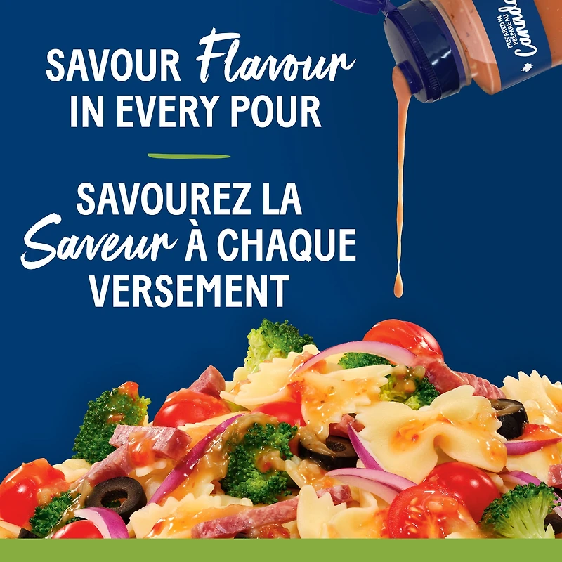 Vinaigrette Italienne Piquante, Bouteille KRAFT LIQUID DRESSING Zesty Italian