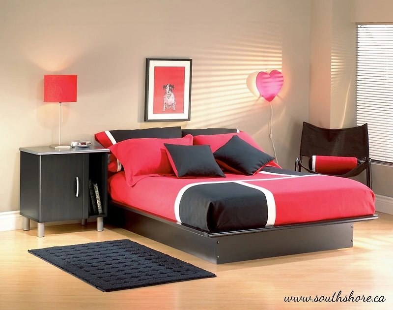 Lit plate-forme double de 54 po collection SoHo de Meubles South Shore