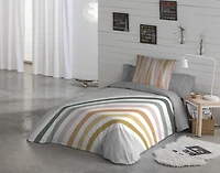 Gouchee Home Impression géométrique arc-en-ciel Ensemble de housse de couette en coton
