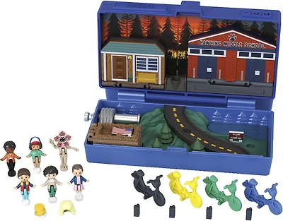 Polly Pocket Collector Stranger Things Compact, Special Edition Dolls and Playset