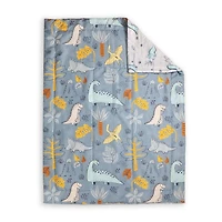 3-Piece Toddler Bedding Set, Grey Dinosaur