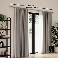 Umbra Bolas Double 1" & 3/4" 36-72" Curtain Rod