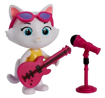 44 Cats - The Buffycats - 3" Milady Figure with Bass and Microphone Accessory