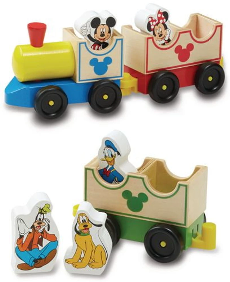 Melissa & Doug Train en bois Mickey Mouse et ses amis All Aboard