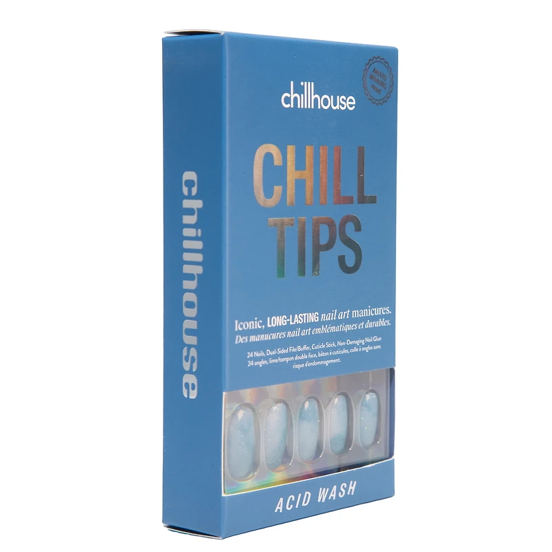 Chillhouse - Ongles à coller - Amande - Acid Wash - 30 ongles