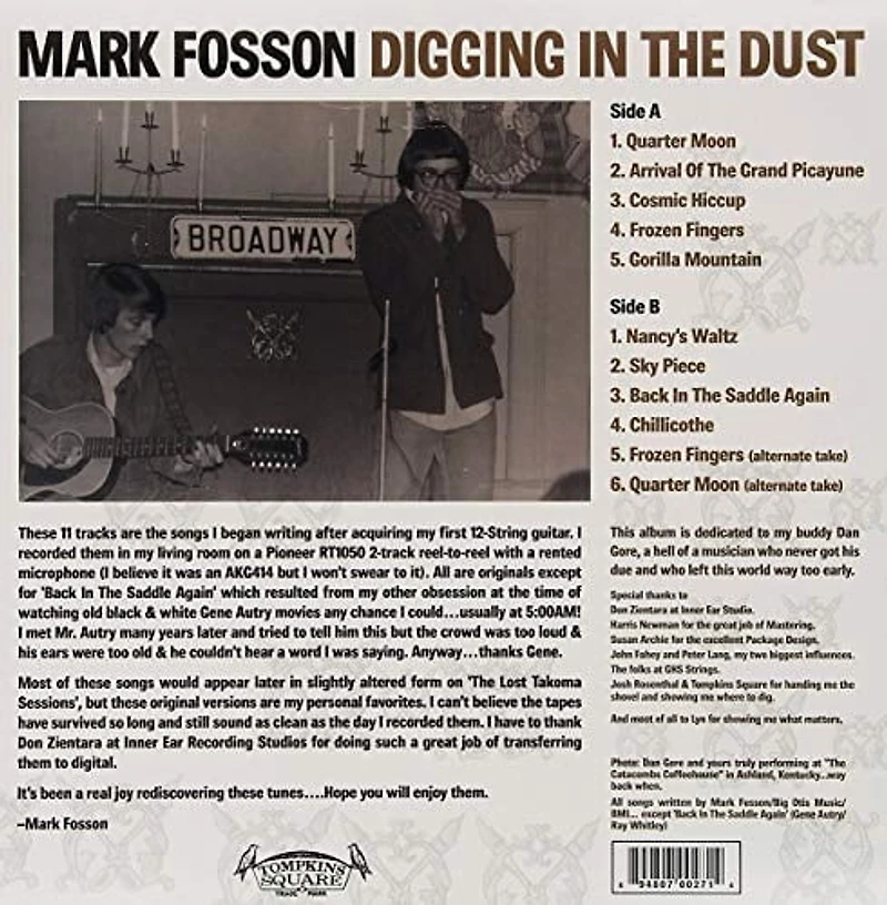 Mark Fosson - Digging in the Dust: Home Recordings 1976 (vinyl)