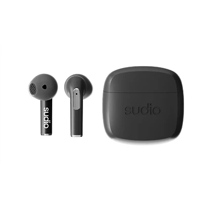 Sudio N2 Wireless Earbuds Black – Open-Ear Design