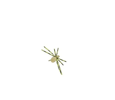 Superfly FLY6268-12P Mousse à mouche sèche Spider Jaune #12 Ils sont appréciés des poissons d'eau douce