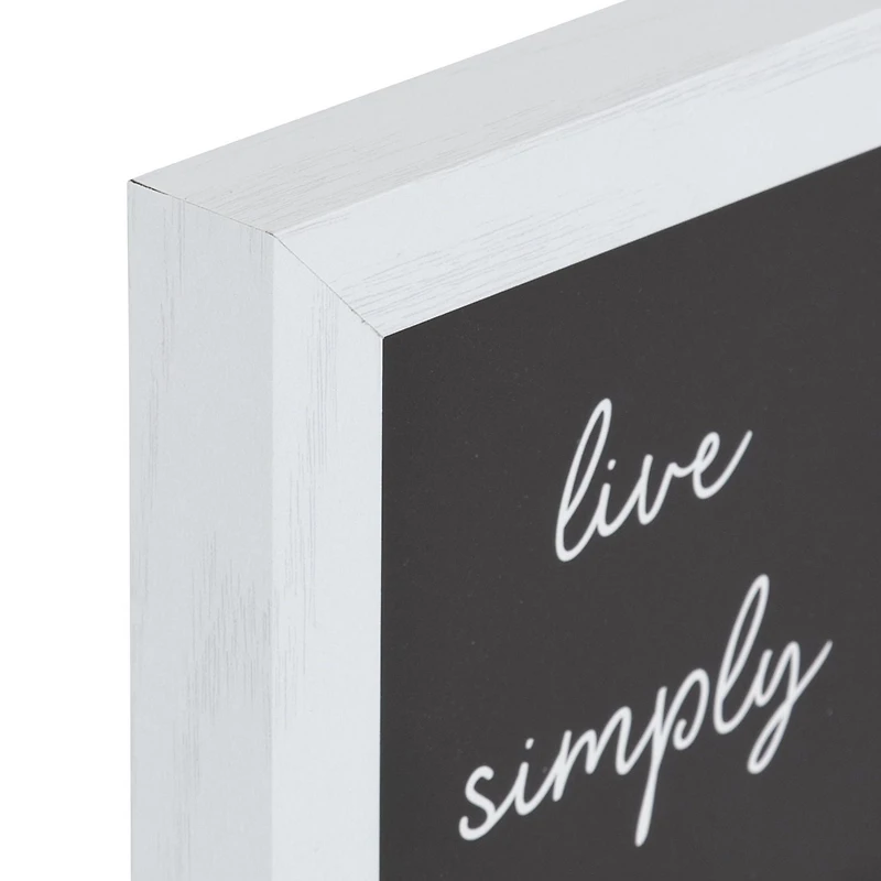 Œuvre d'appoint encadrée 15 x 15 Live Simply