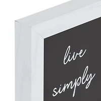 Œuvre d'appoint encadrée 15 x 15 Live Simply