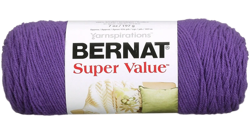 Bernat® Super Value™ Yarn, Acrylic #4 Medium, 7oz/197g, 426 Yards