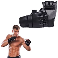 GoZone 5oz MMA Kickboxing Gloves – Black/Grey