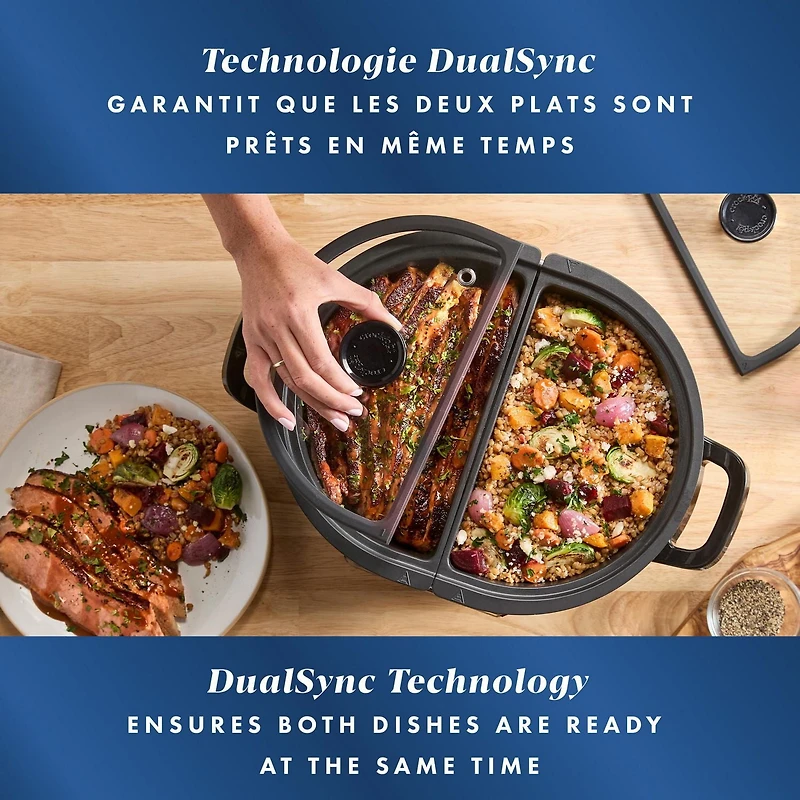 Multicuiseur Duo Crock-Pot et mijoteuse programmable avec fonction cuire à four