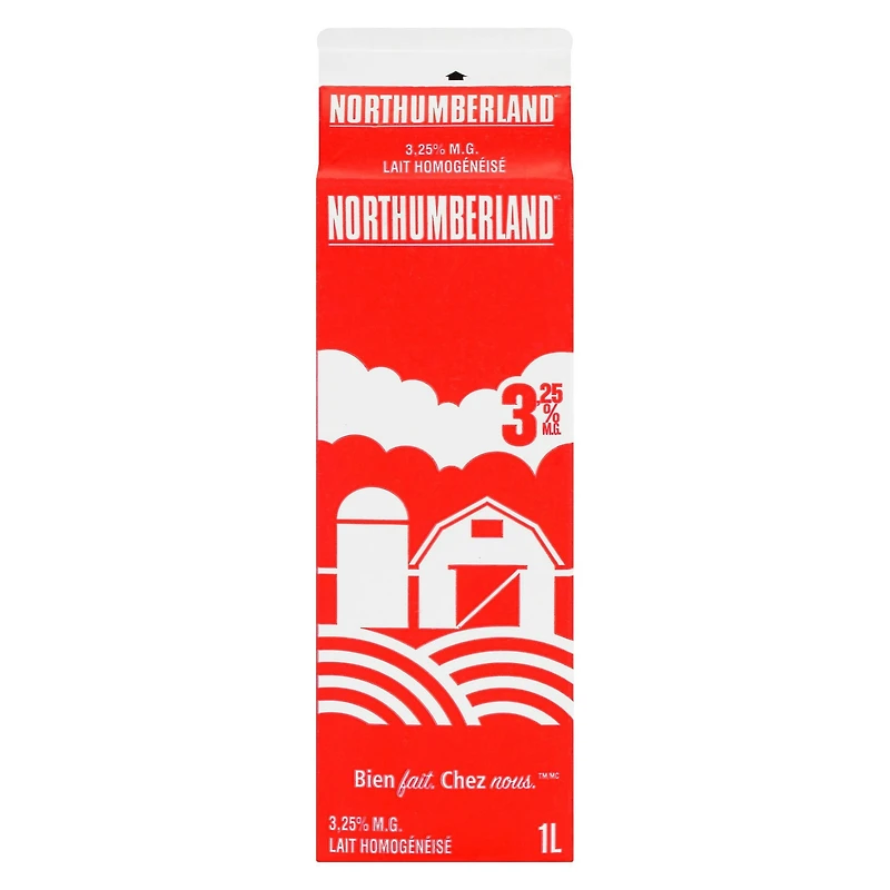 Northumberland Homogenized 3.25% Milk 1L, 1 L