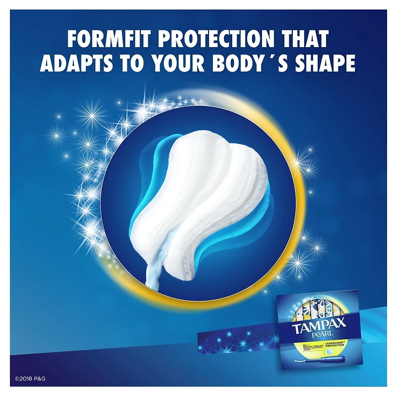 Tampax Pearl Regular Plastic Tampons