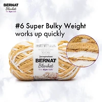 Bernat® Blanket Tie Dye-ish™ Yarn (2 Pack), Polyester #6 Super Bulky, 10.5oz/300g, 220 Yards Value 2-Pack Blanket Yarn