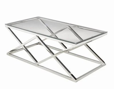 Zyrille Coffee Table, Silver
