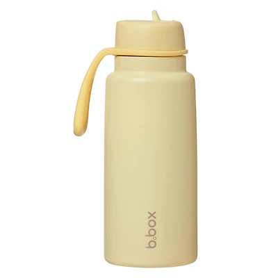 b.box - 34oz Insulated Flip Top Drink Tumbler with Straw Large and Durable Water Bottle for Teens & Adults Travel Water Bottle Triple Layer Insulation BPA Free 34oz